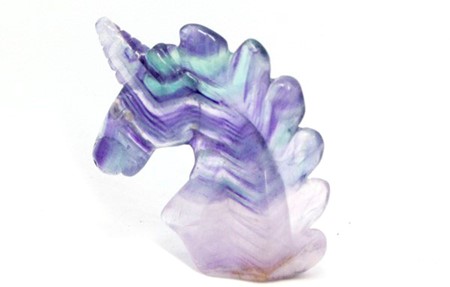 Zeige Details für Fluorit Einhorn Bild von Fluorit Einhorn